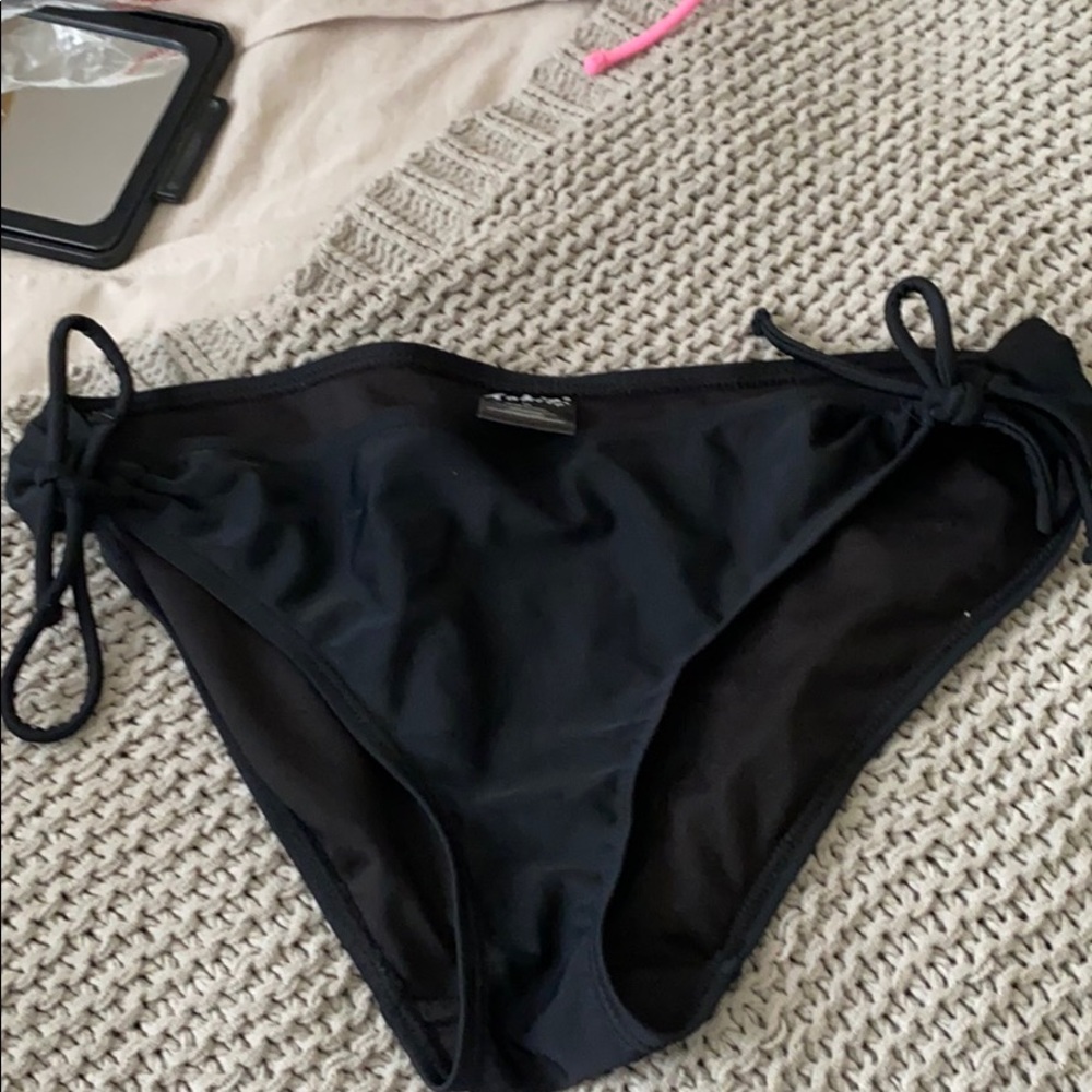 black bikini bottoms